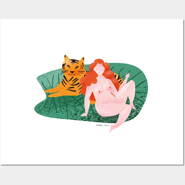 Naked Annie, Tiger Wall Art by philippovaart